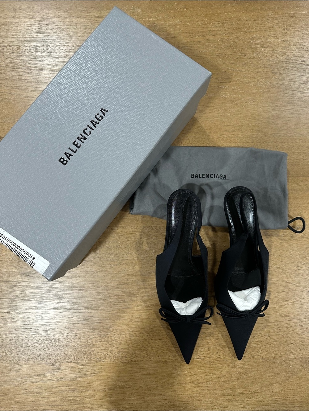 Balenciaga Knife Bow Slingback Pumps (Size 36)